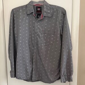 Gray Patterned Men's Casual Shirt